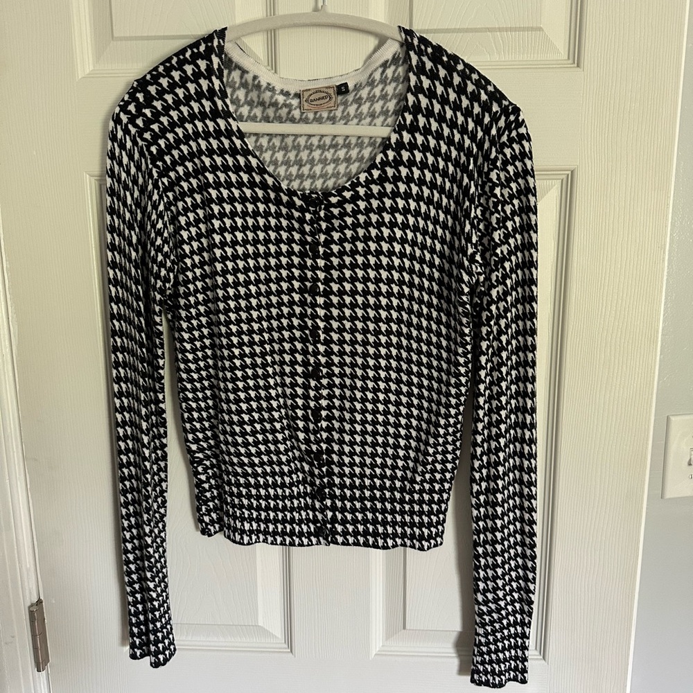 ModCloth Stand the Test of Timeless Houndstooth Cardigan